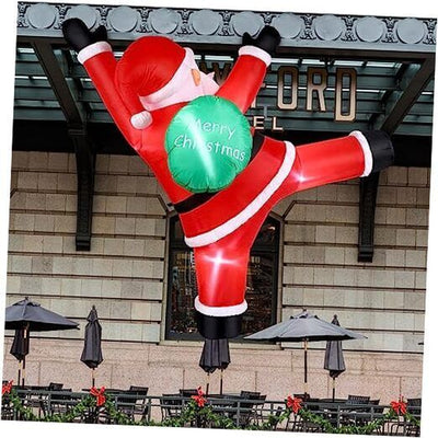 5.9 Ft Christmas Inflatables Outdoor Decorations Hanging Santa Claus